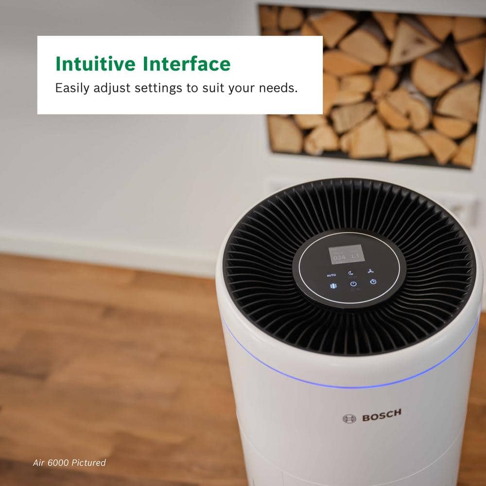 Bosch White HEPA Air Purifier with Odor Absorbing Filter