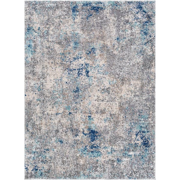 Andorra Medium Gray Abstract 8 ft. x 10 ft. Indoor Area Rug