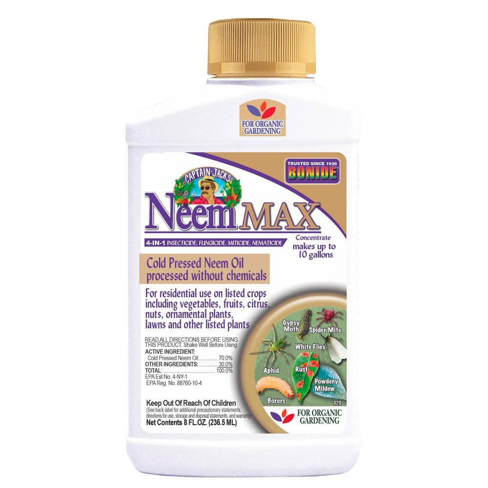 UPC 037321000204 product image for Captain Jack's Neem Max, 8 oz Concentrated Cold Pressed Neem Oil, Insecticide, F | upcitemdb.com