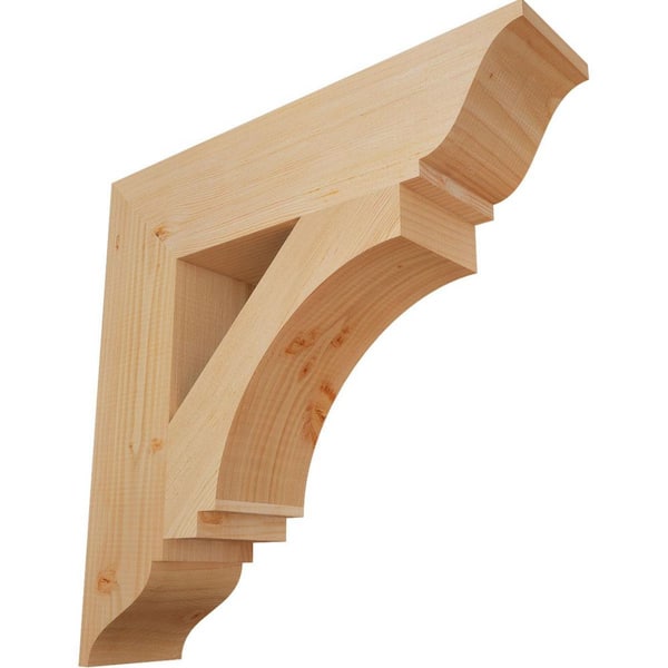 Ekena Millwork 5.5 in. x 26 in. x 26 in. Douglas Fir Imperial Traditional Smooth Bracket