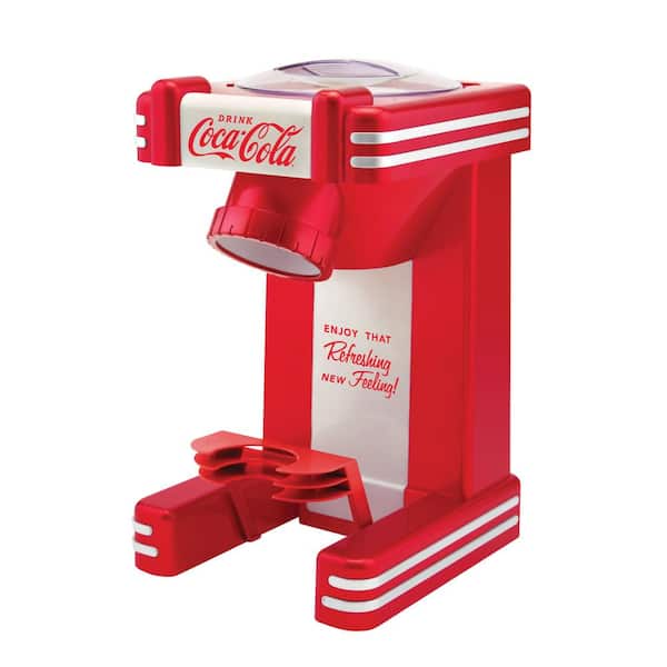 Nostalgia Coca-Cola 8 oz. Red and White Countertop Snow Cone Machine