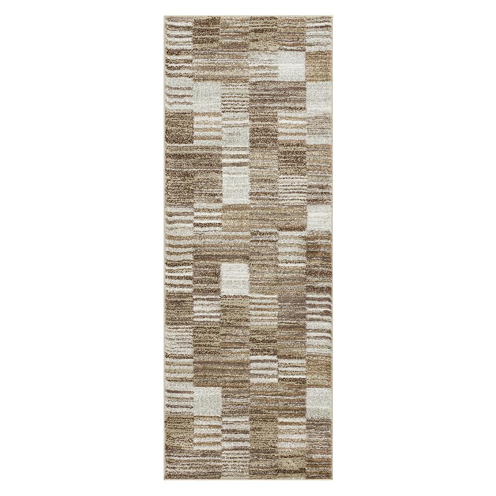 Pernette Beige Doormat 3 ft. x 8 ft. Geometric Area Rug price history on PriceWatchPro