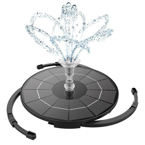 3.5W Solar Fountain Pump with Multiple Nozzles–Ideal for Outdoor DIY Solar Bird Bath Fountains, Gardens, Ponds