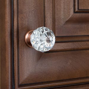Antique Chrome Color Mercury Glass Distressed Dresser Knob Cabinet Pull Pack of 10