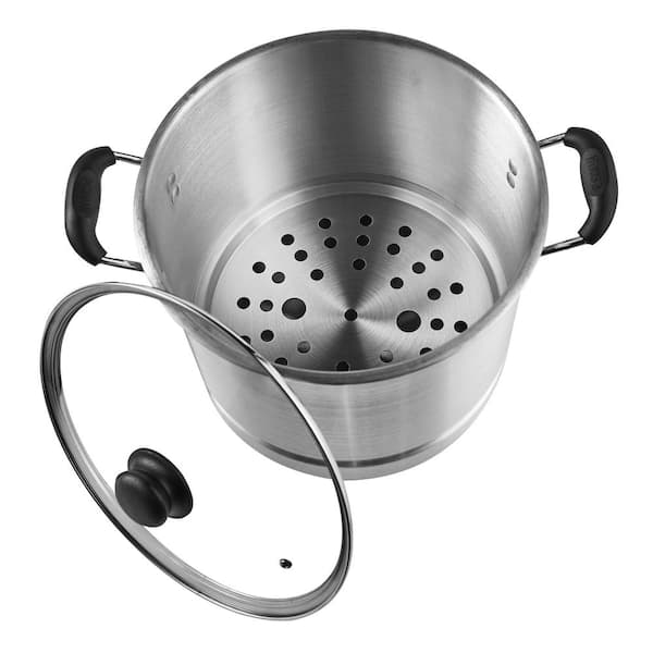 Imusa Aluminum 32 Quart Steamer Pot with a 21 Quart Steamer Basket