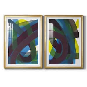 Cool Network I by Wexford Homes 2 Pieces Framed Abstract Paper Art Print 30.5 in. x 42.5 in. . .