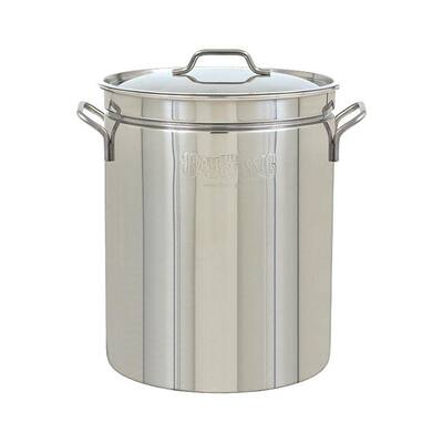Classic 44 qt. Stainless Steel Boil Fry Steam Cook Soup Stockpot with Lid