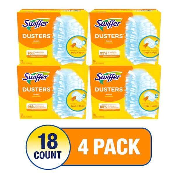 Swiffer Dusters Multi-Surface Duster Refills for Cleaning, Unscented, 18  count 