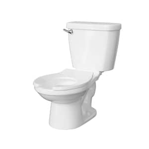 2-Piece Children Toilet 1.28 GPF Single Flush Round Toilet in White, Seat Included