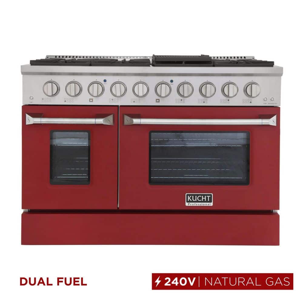 48 in. 6.7 cu. ft. Double Oven Dual Fuel Range with Gas Stove and Electric Oven with Convection Oven in. Stainless Steel price history on PriceWatchPro