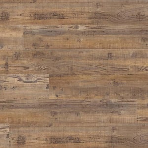 Take Home Sample - 6 in. x 6 in. Woodlett Timeworn Hickory Glue Down Adhesive Luxury Vinyl Plank Flooring