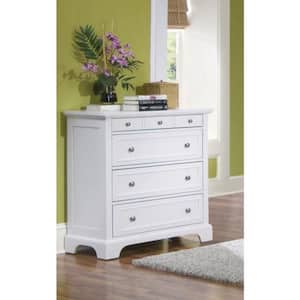 Naples 4-Drawers White Chest of Drawers 36 in. x 36 in. x 16.5 in.