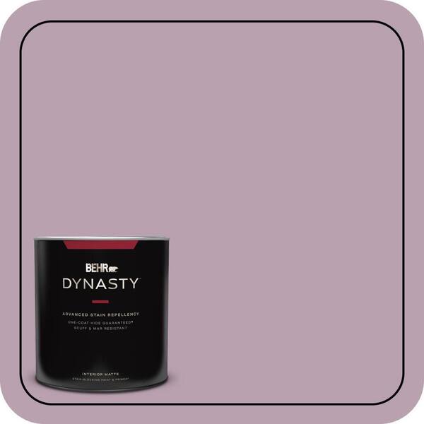BEHR DYNASTY 1 Qt. #S110-4 Highland Thistle One-Coat Hide Matte Interior Stain-Blocking Paint & Primer