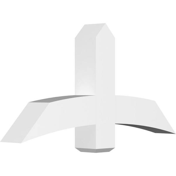 Ekena Millwork Bellingham 48 in. W x 24 in. H x 6 in. D Signature Polyurethane Bracket
