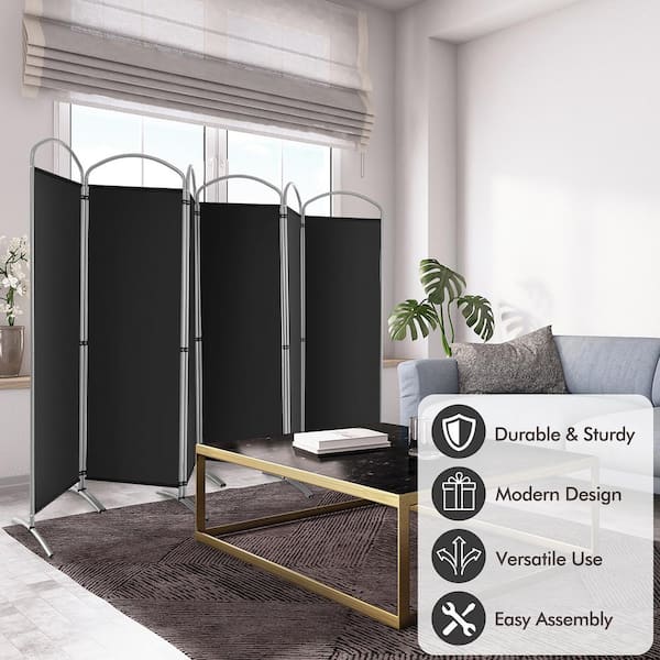 furutinページ Costway 6-Panels Folding Privacy Screen 6 ft. Tall Fabric