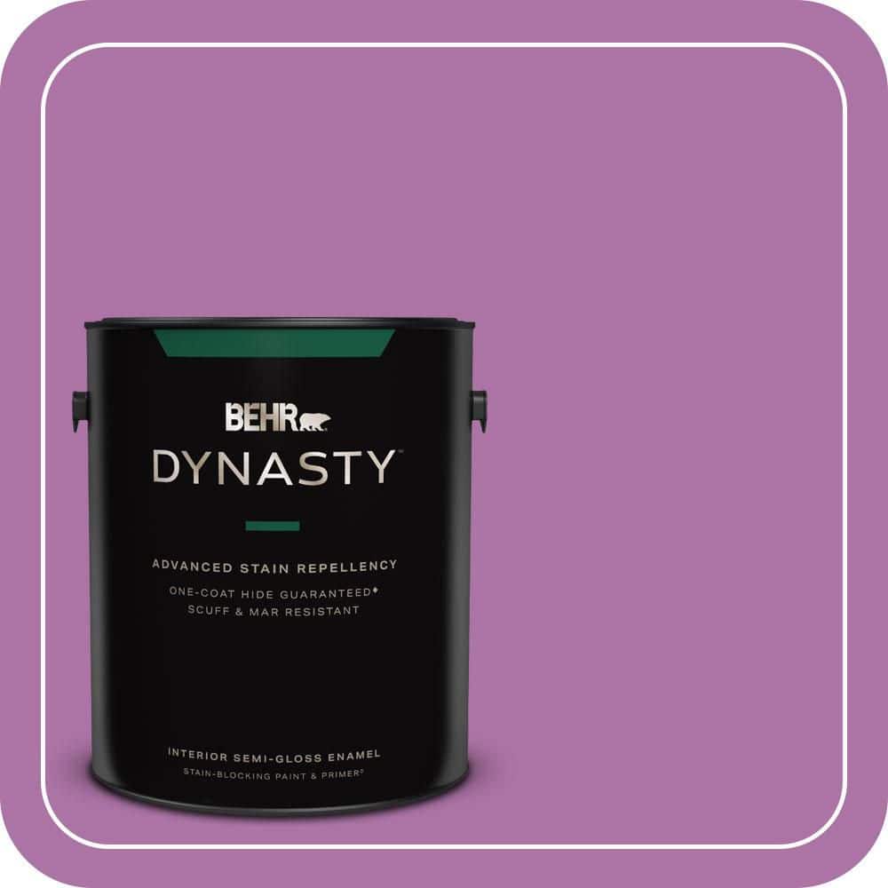1 gal. #670B-6 Orchid Kiss Semi-Gloss Enamel Interior Stain-Blocking Paint & Primer price history on PriceWatchPro