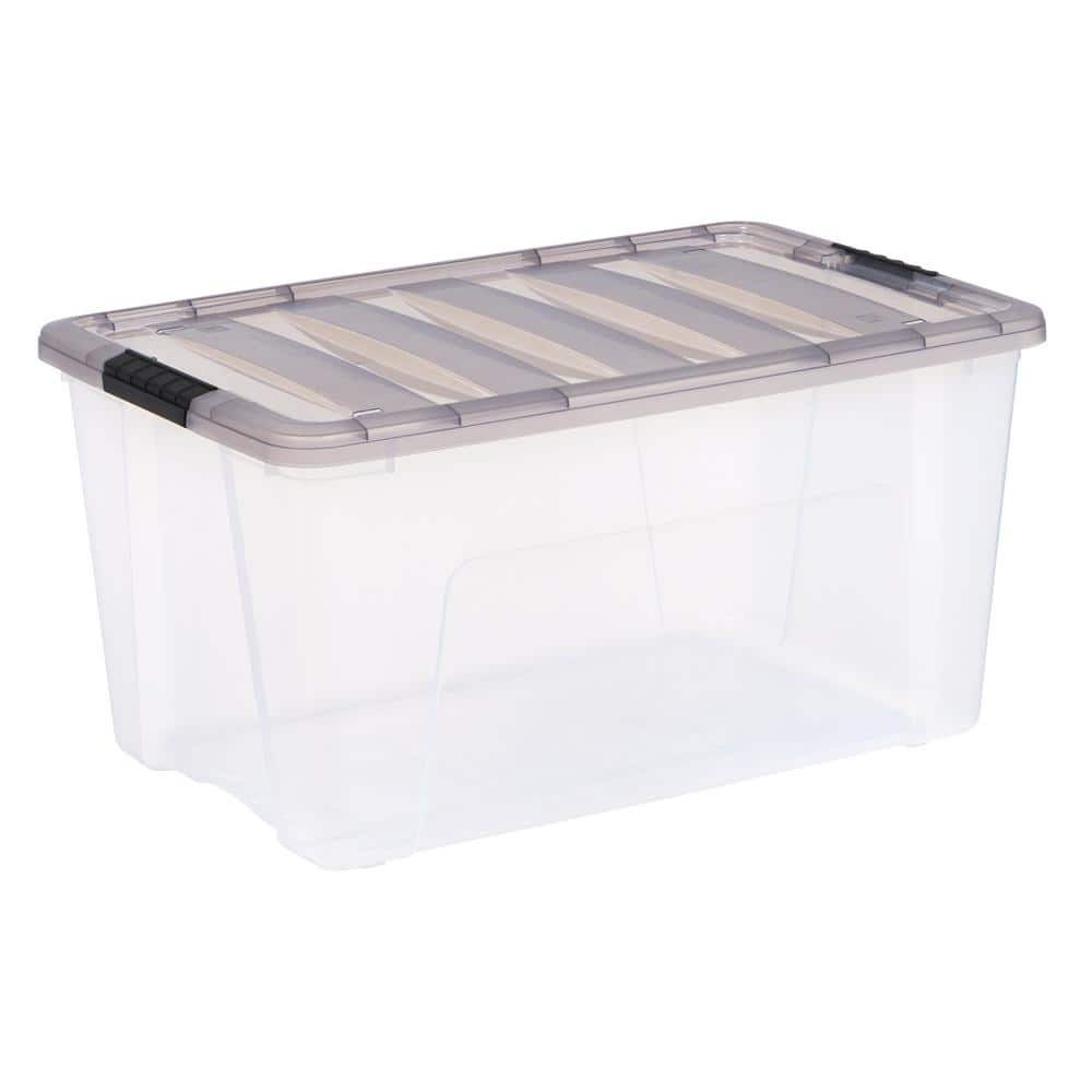 72 Qt./18 Gal. Plastic Storage Box with Latching Lid, Clear price history on PriceWatchPro