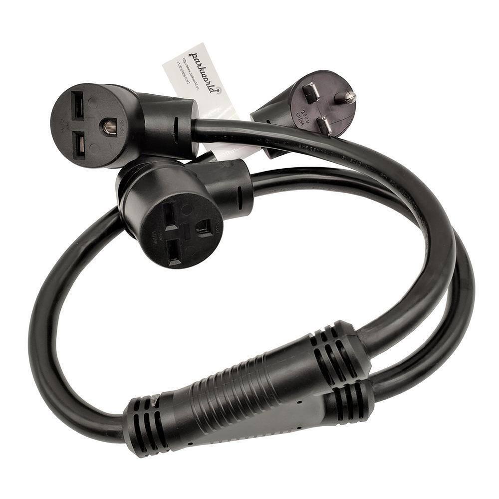 3 ft. 10/3 STW 3-Wire NEMA 6-30 Splitter Cord NEMA 6-30P Plug to (2)6-30R Receptacle Y Adapter Cord price history on PriceWatchPro
