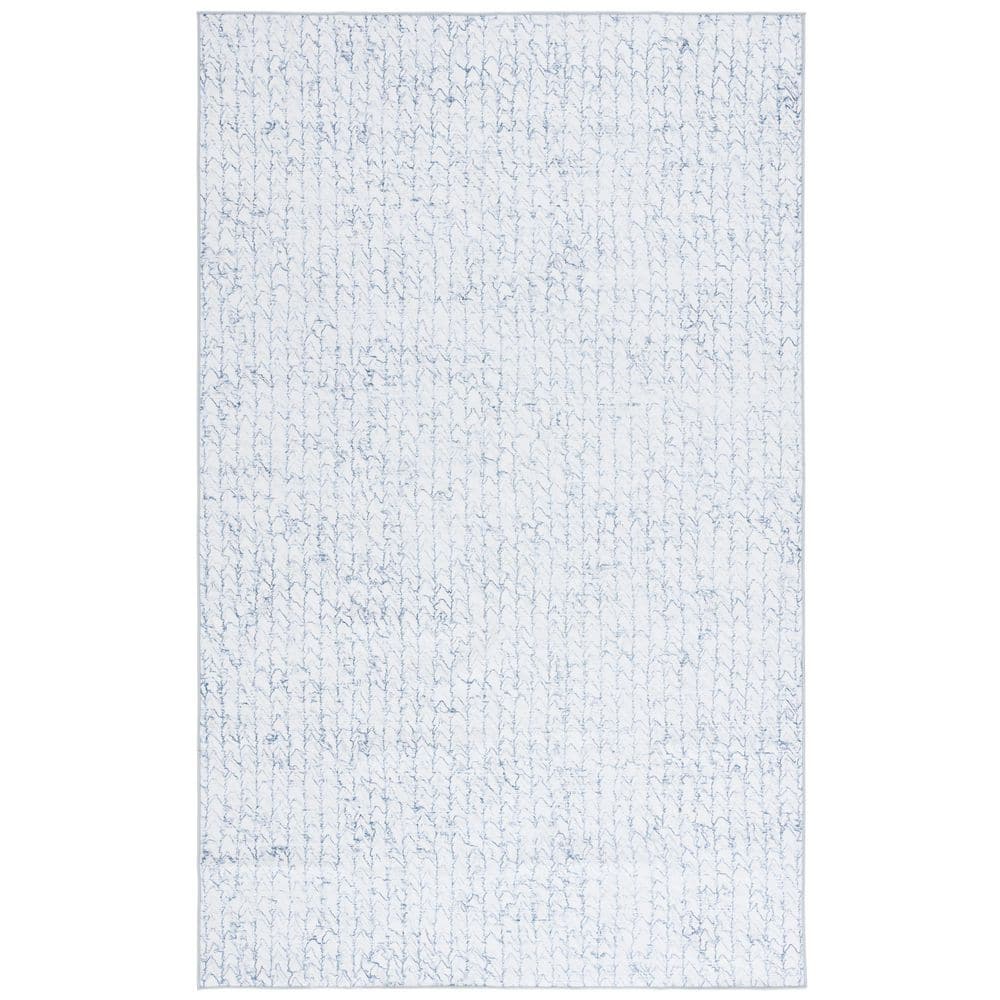 Malibu Gray/Blue 9 ft. x 12 ft. Machine Washable Striped Abstract Area Rug price history on PriceWatchPro