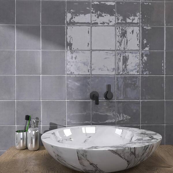 Creative Home Natural Charcoal Marble 5.9