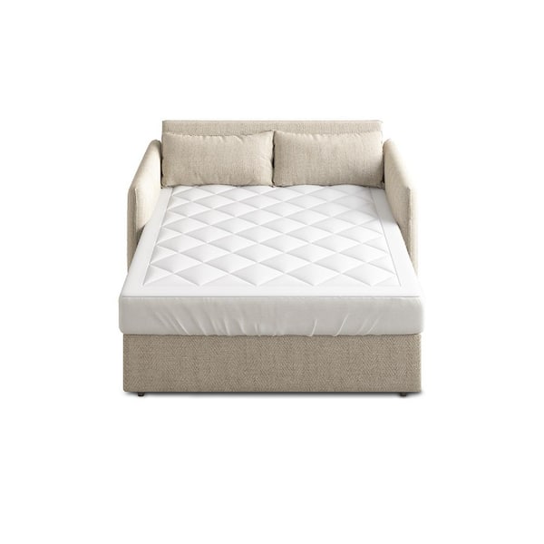 Afoxsos 0.80 in. Full Size Anti-Microbial Fiber Mattress Topper Waterproof Classic Diamond Quilting Mattress Pad