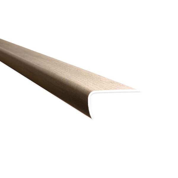 Unbranded Laurel Coast Hybrid Resilient 1.0 in. T x 2.0 in. W x 72 in. L Waterproof Stair Nose Molding