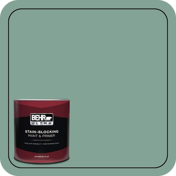 BEHR ULTRA 1 qt. #470F-4 Aspen Aura Flat Exterior Paint & Primer