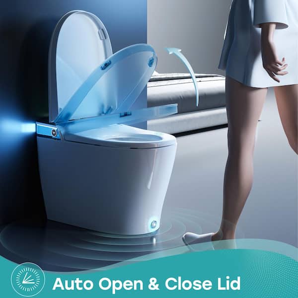 HOROW T38 Elegant Luxury Elongated Smart Bidet Toilet with Ambient Light in White