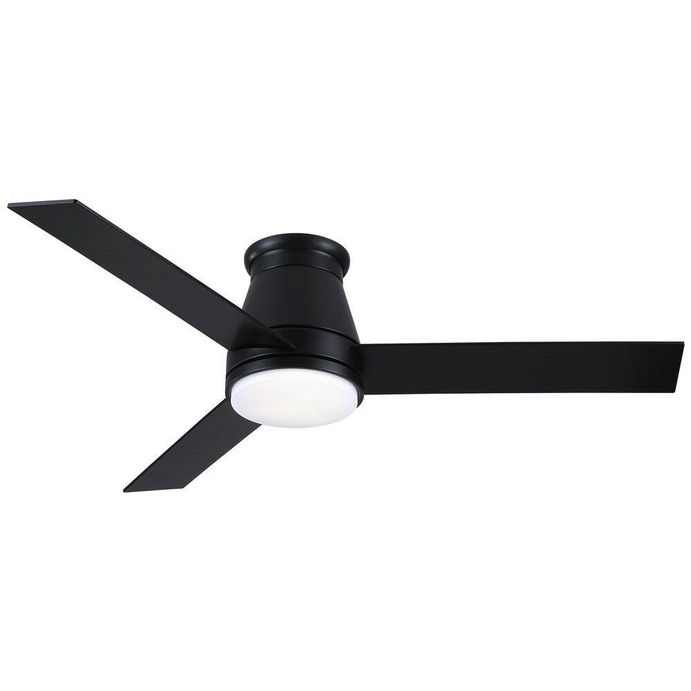 48 in. LED Indoor Black Low Profile Ceiling Fan with Light Kit, Bi-Color Fan Blades, Remote Controls price history on PriceWatchPro