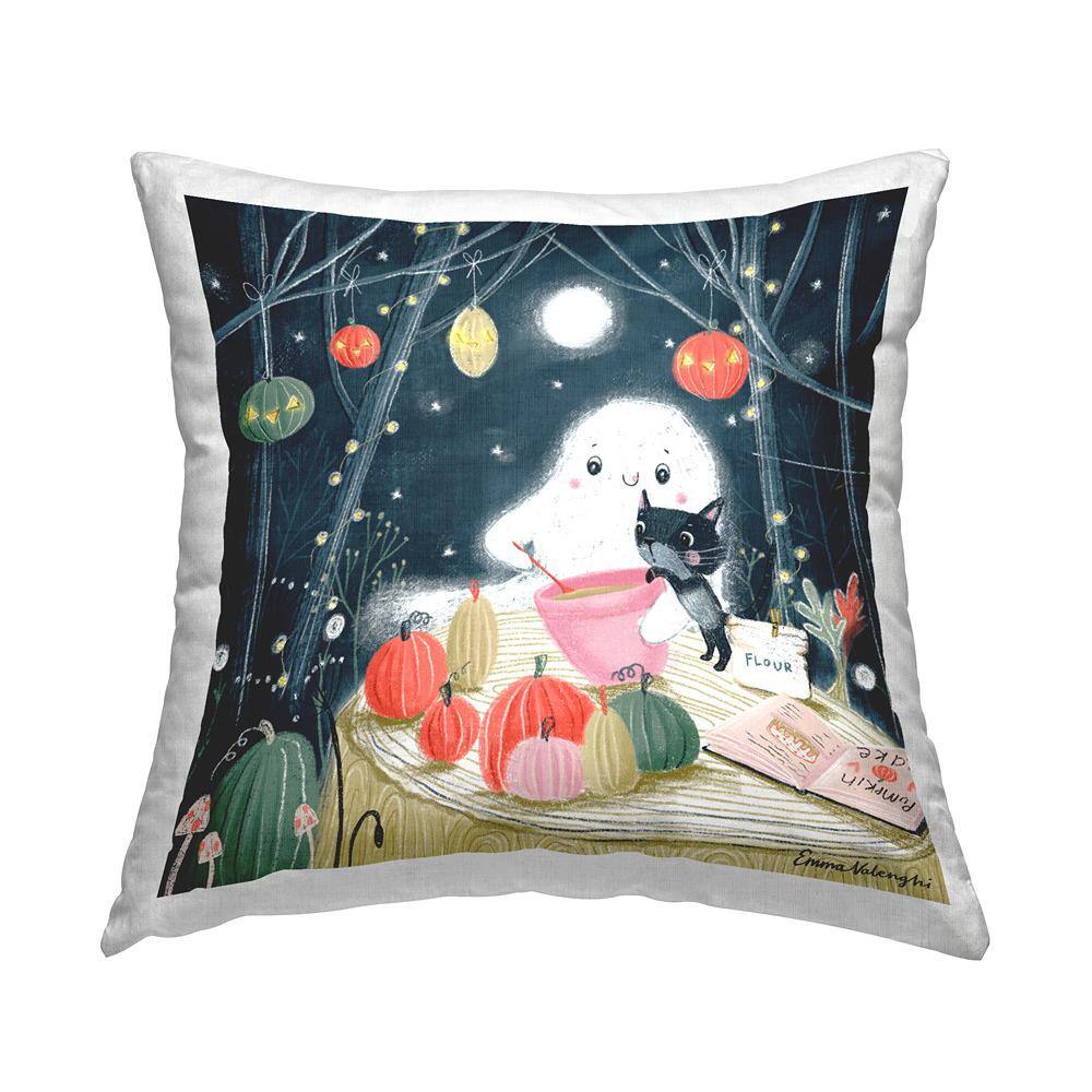 Stupell Industries Halloween Ghost & Cat Baking