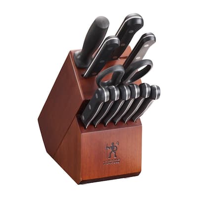 Solution 12-Piece Stainless Steel Knife Set with Block