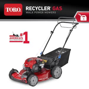 22 inches Recycler SmartStow Briggs & Stratton High Wheel FWD Gas Walk Behind Self-Propelled Lawn Mower