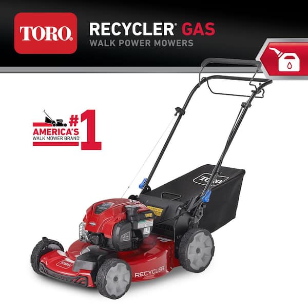 Toro 22 inches Recycler SmartStow Briggs & Stratton High Wheel FWD Gas Walk Behind Self-Propelled Lawn Mower