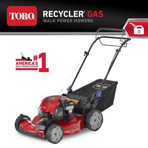22 in. Recycler SmartStow Briggs & Stratton High Wheel FWD Gas Walk Behind Self Propelled Lawn Mower