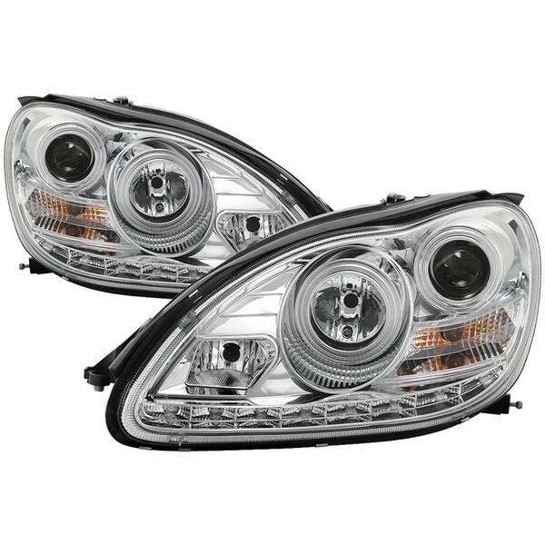 Spyder Auto Mercedes Benz S-Class 03-06 Projector Headlights - Xenon/HID Model Only - DRL - Chrome -
