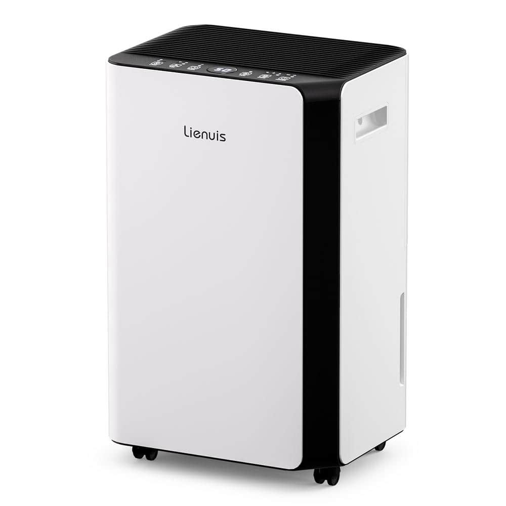 Elexnux 22 pt. 2,000 sq. ft. Dehumidifier for Home in White with Bucket,  with Drain Hose ZJOLWBRY01 - The Home Depot