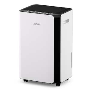 45 pt. 3,500 sq. ft. Intelligent Humidity Control Dehumidifier in White with Bucket