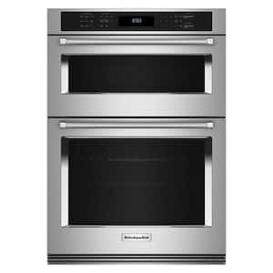 30 in. Electric Wall Oven and Microwave Combo in Stainless Steel with Air Fry Mode