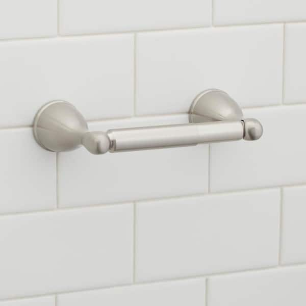 Builders Spot Free Toilet Paper Holder in Brushed Nickel