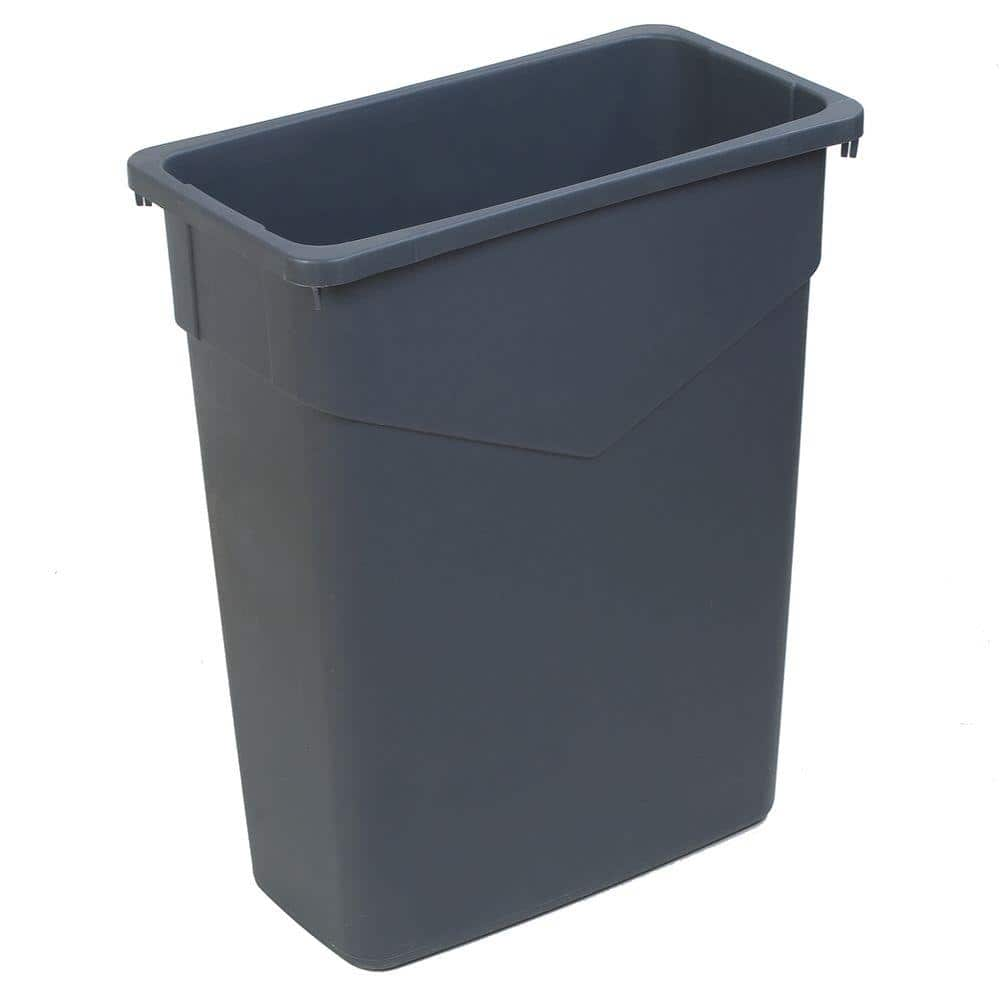 Carlisle TrimLine 15 Gal. Gray Rectangular Trash Can (4-Pack) 34201523 ...