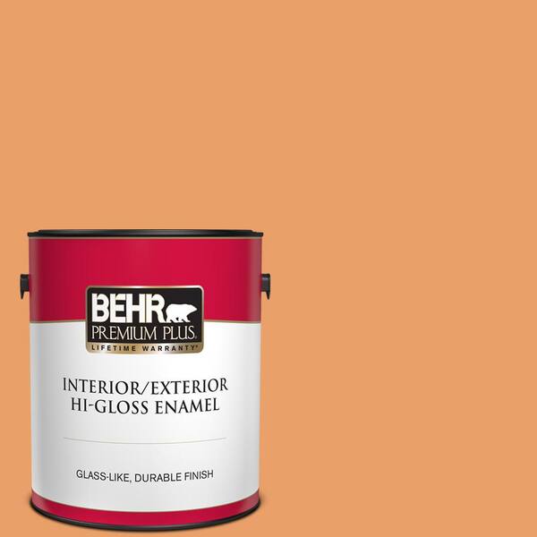 BEHR PREMIUM PLUS 1 gal. #260D-4 Copper River Hi-Gloss Enamel Interior/Exterior Paint