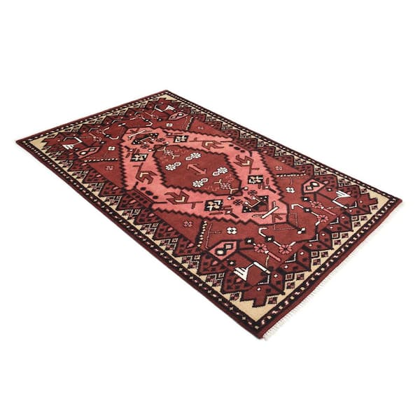 Sahara Bohemian Red 9 ft. x 12 ft. Area Rug