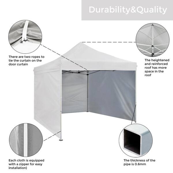 GAZEBO COMMERCIAL GRADE ROOF & SIDES WATERPROOF POP UP MARQUEE fire resistant 