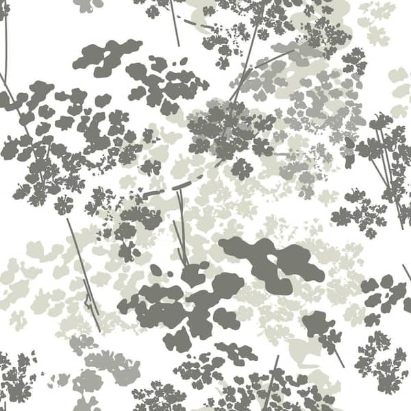 RoomMates 28.29 sq. ft. Queen Anne'S Lace Peel and Stick Wallpaper