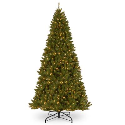 10 ft. North Valley Spruce Hinged Tree with 1200 Clear Lights