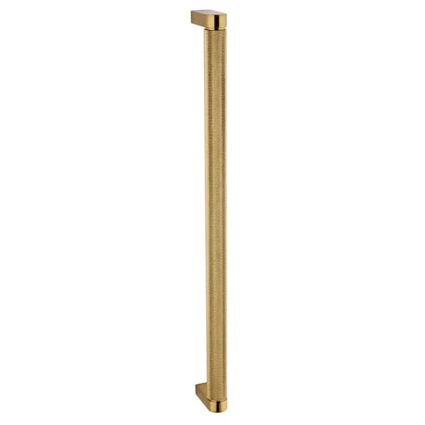 Sumner Street Home Hardware Kent Knurled 16 in. (406 mm) Center-To-Center Satin Brass Appliance Pull