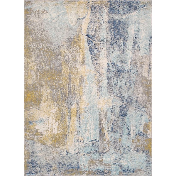 Pasargad Home Chelsea Multi 7 ft. x 9 ft. Abstract Area Rug