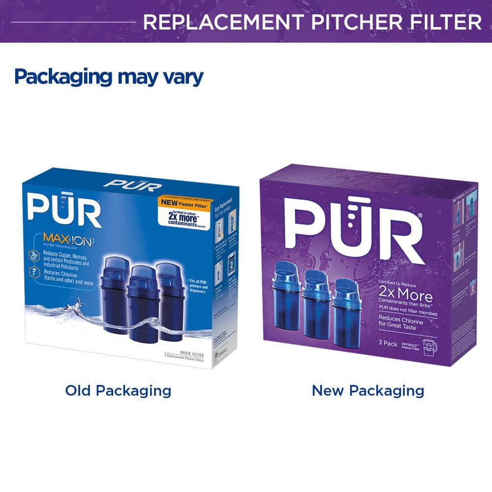 PUR Blue Water Pitcher Replacement Filter 3-Pack