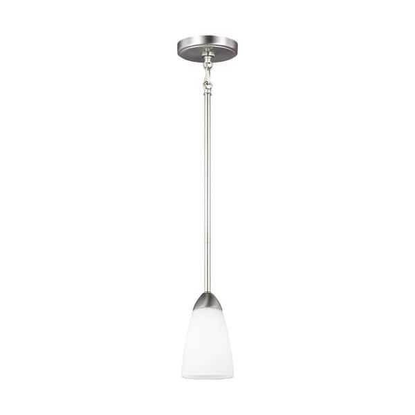 Generation Lighting Seville 1-Light Brushed Nickel Mini-Pendant