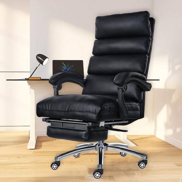 XIZZI Dark Brown Office Chair Traditional Ergonomic Adjustable